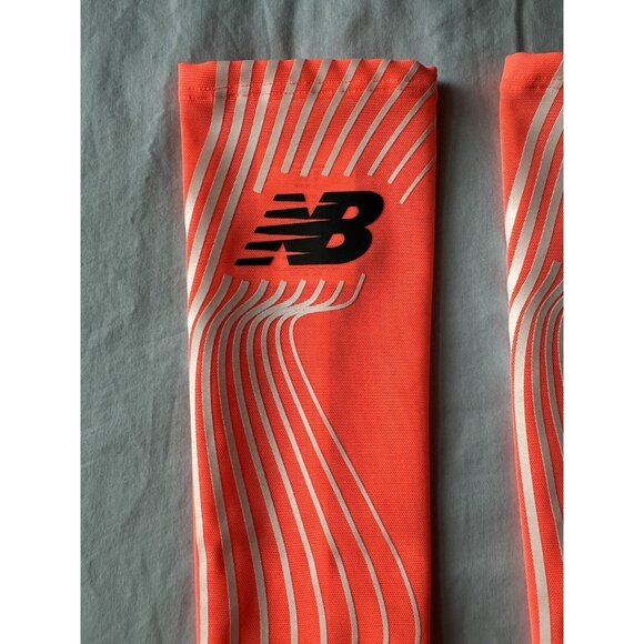 New Balance Pro Elite 2023 Issue Prodigy Racing Orange Arm Sleeves Size Small - Picture 2 of 12